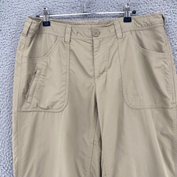 The North Face Pants Womens 10 Horizon II Khaki Convertible Utility Outdoor UPF* - Picture 3 of 16